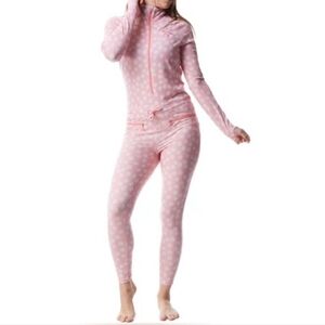 NWT AirBlaster Womens Hooded Classic Ninja Suit Pink Daisy Size XL